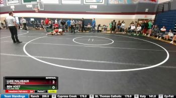 190 lbs Semifinal - Luke Malveaux, St. Thomas Catholic vs Ben Vogt, College Park