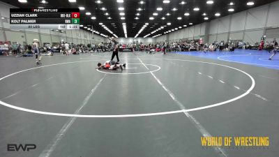 80 lbs Rr Rnd 3 - Uzziah Clark, OK Elite 12U Black vs Kolt Palmer, Roundtree Wrestling Academy 12u
