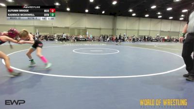 60 lbs Rr Rnd 2 - Autumn Brigge, MOJO K-6 vs Kadence McDowell, SOTM Little