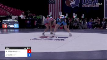 50 kg Cons 4 - Natalie Reyna-Rodriguez, Southern Oregon RTC vs Aleeah Gould, Army (WCAP)