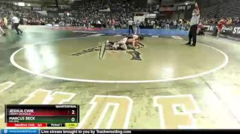 1 lbs Quarterfinal - Jeshua Cwik, Liberty (Spangle) vs Marcus Beck, Kalama