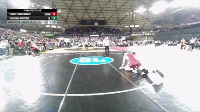 Boys 1B/2B 175 Semifinal - Joey Matherly, Liberty (Spangle) vs Josiah Beiter, Cle Elum