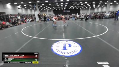 126 lbs Cons. Round 3 - Braxton Heitritter, Ironhawk Wrestling Academy vs Eli Berry, Oklahoma