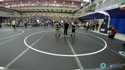 75 lbs Rr Rnd 3 - Tezla Barron, Clinton Youth Wrestling vs Melody Miller, Lions Wrestling Academy