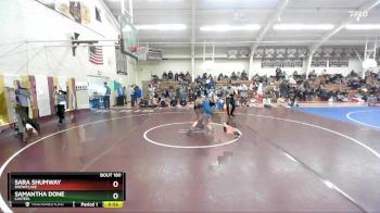120 lbs Cons. Round 3 - Samantha Done, Casteel vs Sara Shumway, Snowflake