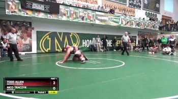 285 lbs Semifinal - Todd Allen, Buckeye (Medina) vs Nico Traczyk, Mayfield