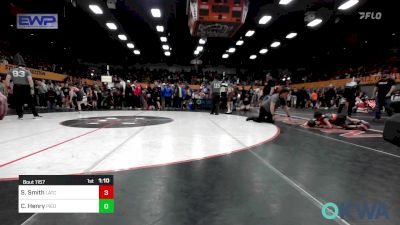 67 lbs Semifinal - Sawyer Smith, Little Axe Takedown Club vs Cannon Henry, Piedmont