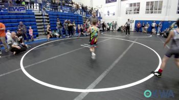 55 lbs Round Of 16 - Axel Linthicum, Choctaw Ironman Youth Wrestling vs Easton Houck, Norman Grappling Club