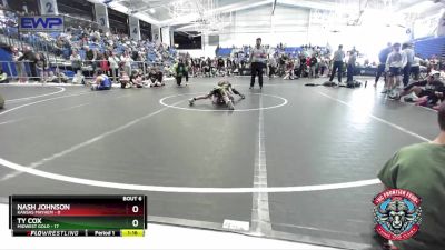 64 lbs Round 3 (4 Team) - Ty Cox, Midwest Gold vs Nash Johnson, Kansas Mayhem