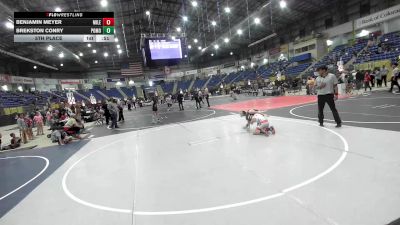 78 lbs 5th Place - Benjamin Meyer, Mile High WC vs Brekston Conry, Pomona Elite