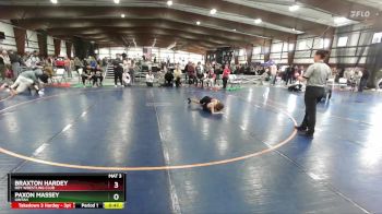 80 lbs Cons. Round 2 - Paxon Massey, Uintah vs Braxton Hardey, Roy Wrestling Club