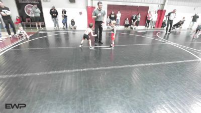 37 lbs Rr Rnd 3 - Owen Harader, Ponca City Wildcat Wrestling vs TITUS JAUREGUI, Tonkawa Takedown Club
