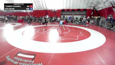 105 lbs 1st Place Match - Cassidy O'Connell, Weigh In Club vs Ayda Miller, Victory School Of Wrestling