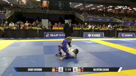 Valentina Calvas vs Darby Kathrine 2026 Pan Kids Jiu-Jitsu IBJJF Championship