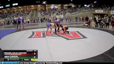 100 lbs Champ. Round 1 - Drew Dawson, Umpqua Wrestling Club vs Michael Salas-Sanchez, Thurston Middle Wrestling