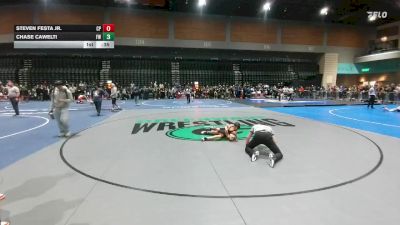57-58 lbs Round 2 - Chase Cawelti, Fernley WC vs Steven Festa Jr., Ceres Pups