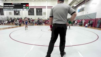 126 lbs Consi Of 16 #2 - Logan Backus, Christian Brothers vs Harbor Bent, Boyd Buchanon