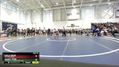 127-131 lbs Round 2 - Maddy Oyer, Franklinville Wrestling Club vs Layla Ortiz, Club Not Listed