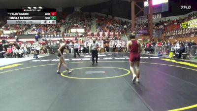115 lbs Champ. Round 1 - Tylee Wilson, McPherson HS vs Stella Bradley, Tonganoxie Hs