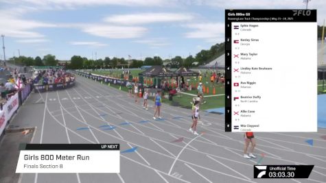 High School Girls' 800m, Finals 8