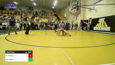 92 lbs Semifinal - Asher Hobbs, Salina vs Maddox Baker, Har-Ber High School