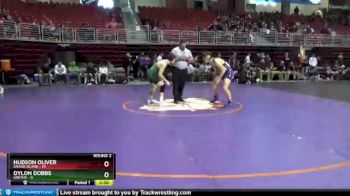 160 lbs Round 2 (8 Team) - Hudson Oliver, Grand Island vs Dylon Dobbs, Gretna