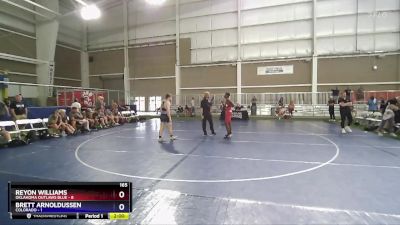 165 lbs Semis & 1st Wrestleback (8 Team) - Reyon Williams, Oklahoma Outlaws Blue vs Brett Arnoldussen, Colorado