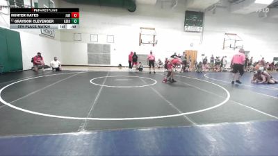 117-130 lbs 5th Place Match - Grayson Clevenger, Ozark Wrestling Club vs Hunter Hayes, Jacksonville Area Wrestling