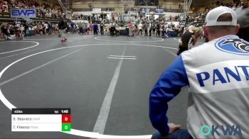 43 lbs Round Of 16 - Sadie Beavers, Harrah Little League Wrestling vs Tyler Fleenor, Standfast OKC