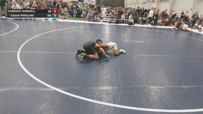 98 lbs Champ. Rd Of 32 - Dominick Sinnwell, Immortal Athletics WC vs Aasar Freeland, Glasgow Wrestling Academy