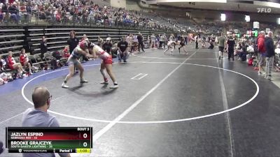 138 lbs Quarterfinals (8 Team) - Brooke Grajczyk, South Dakota Lightning vs Jazlyn Espino, Nebraska Red