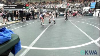 64 lbs Quarterfinal - Kade Fahlenkamp, Tuttle Wrestling vs Gunnar Brown, Duncan Demon Wrestling