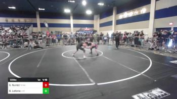 120 lbs Round Of 128 - Sal Nunez, Team Jukes vs Balam Letona, Live Oak Wrestling