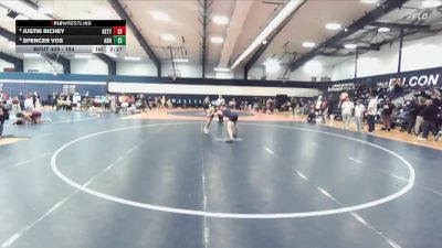 184 lbs Cons. Round 4 - Justin Richey, Gettysburg vs Spencer Vos, Adrian