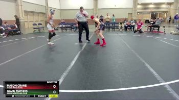 105 lbs 1st Place Match - Gavin Matheis, Miami Wrestling Club vs Mason Crane, Halls Wrestling