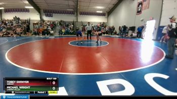 145 lbs Cons. Round 2 - Tobey Swinyer, Wright vs Michael Wright, Lander Valley