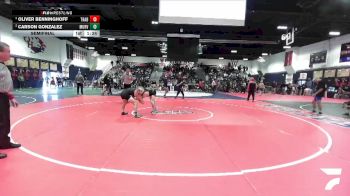 126 lbs Semifinal - Oliver Benninghoff, Trabuco Hills vs Carson Gonzalez, Murrieta Valley