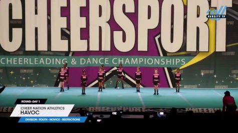 Cheer Nation Athletics - Havoc [2025 L1 Youth - Novice - Restrictions Day 1] 2025 CHEERSPORT National All Star Cheerleading Championship