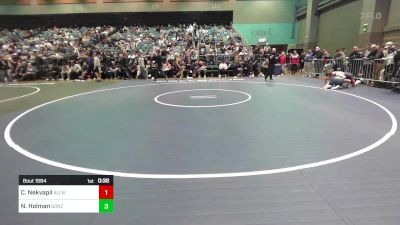 165 lbs Consi Of 8 #2 - Carter Nekvapil, Allen vs Noah Holman, Gonzaga Preparatory