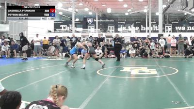 132 lbs Rr Rnd 1 - Gabriella Frankian, Journeymen Wrestling - Girls vs Peyton Segata, Steel Valley Vixens