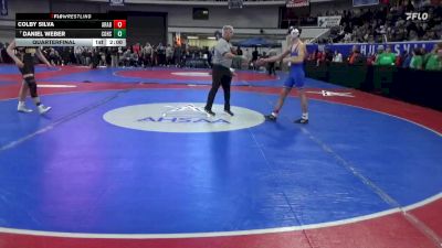 5A 132 lbs Quarterfinal - Daniel Weber, Corner vs Colby Silva, Arab