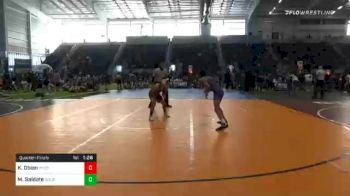 109 lbs Quarterfinal - Kaden Obien, Precision WC vs Manuel Saldate, Gold Rush WC