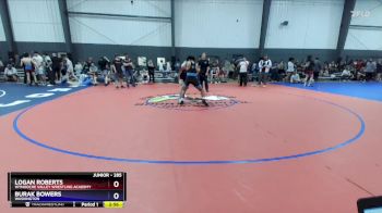 285 lbs Cons. Semi - Logan Roberts, Wynooche Valley Wrestling Academy vs Burak Bowers, Washington