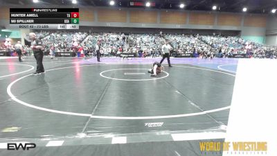 73 lbs Consi Of 16 #2 - Hunter Amell, Team Aggression vs MJ Spillner, USA Gold