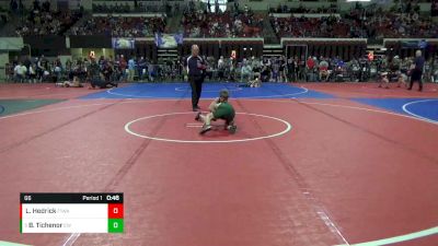 66 lbs Champ. Round 2 - Bradley Tichenor, Ennis Wrestling vs Lynden Hedrick, Force 10 Wrestling Academy