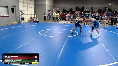 165 lbs Cons. Round 1 - Roberto Bautista, Nebraska-Kearney vs Brooks Gable, Air Force