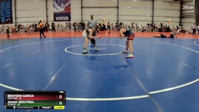 140 lbs Rd# 8- 12:30pm Saturday Final Pool - Brayden Garcia, Mile High vs Isaiah Sekutera, PA Blue