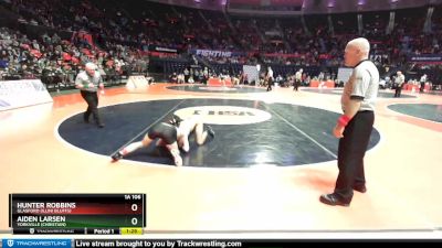 1A 106 lbs Semifinal - Aiden Larsen, Yorkville (Christian) vs Hunter Robbins, Glasford (Illini Bluffs)