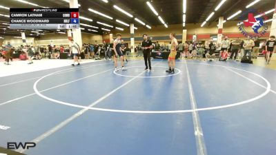 126 lbs Consi Of 8 #2 - Camron Latham, Cowboy/Cowgirl Wrestling Club vs Chance Woodward, Nolfpack Wrestling Academy
