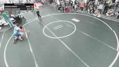 138 lbs Champ. Round 2 - Damien Pinedo, West Covina High School Wrestl vs Arkadii Oganisian, World Team Training Center